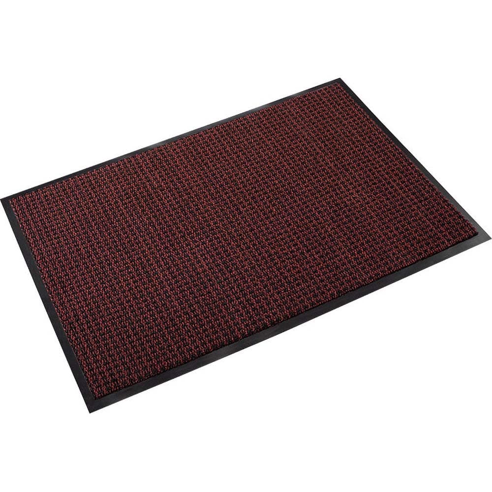 Crown Matting - Entrance Matting; Indoor or Outdoor: Indoor ; Traffic Type: Heavy Duty; Heavy ; Surface Material: Polypropylene ; Base Material: Nitrile Rubber; Vinyl ; Surface Pattern: Cut Pile ; Color: Black/Burgundy - Exact Industrial Supply
