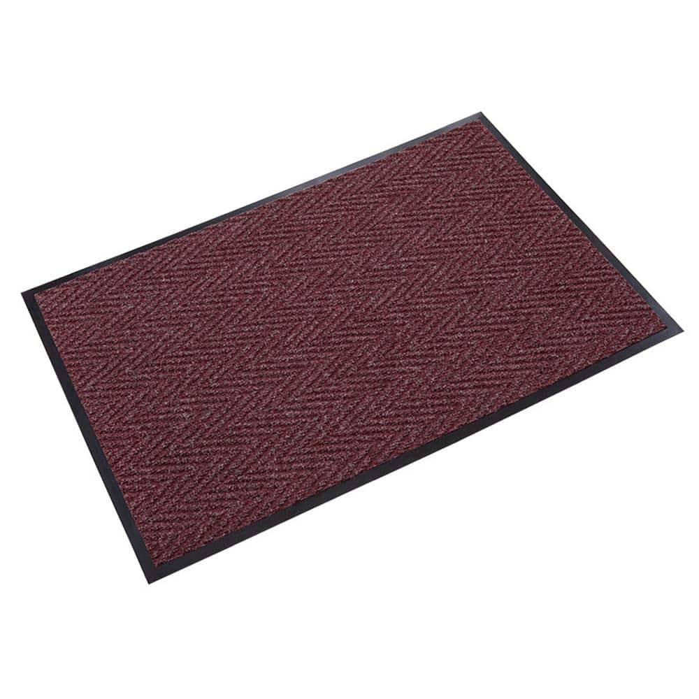 Crown Matting - Entrance Matting; Indoor or Outdoor: Indoor ; Traffic Type: Medium Duty ; Surface Material: Polypropylene ; Base Material: Vinyl ; Surface Pattern: V-Ribbed ; Color: Burgundy - Exact Industrial Supply