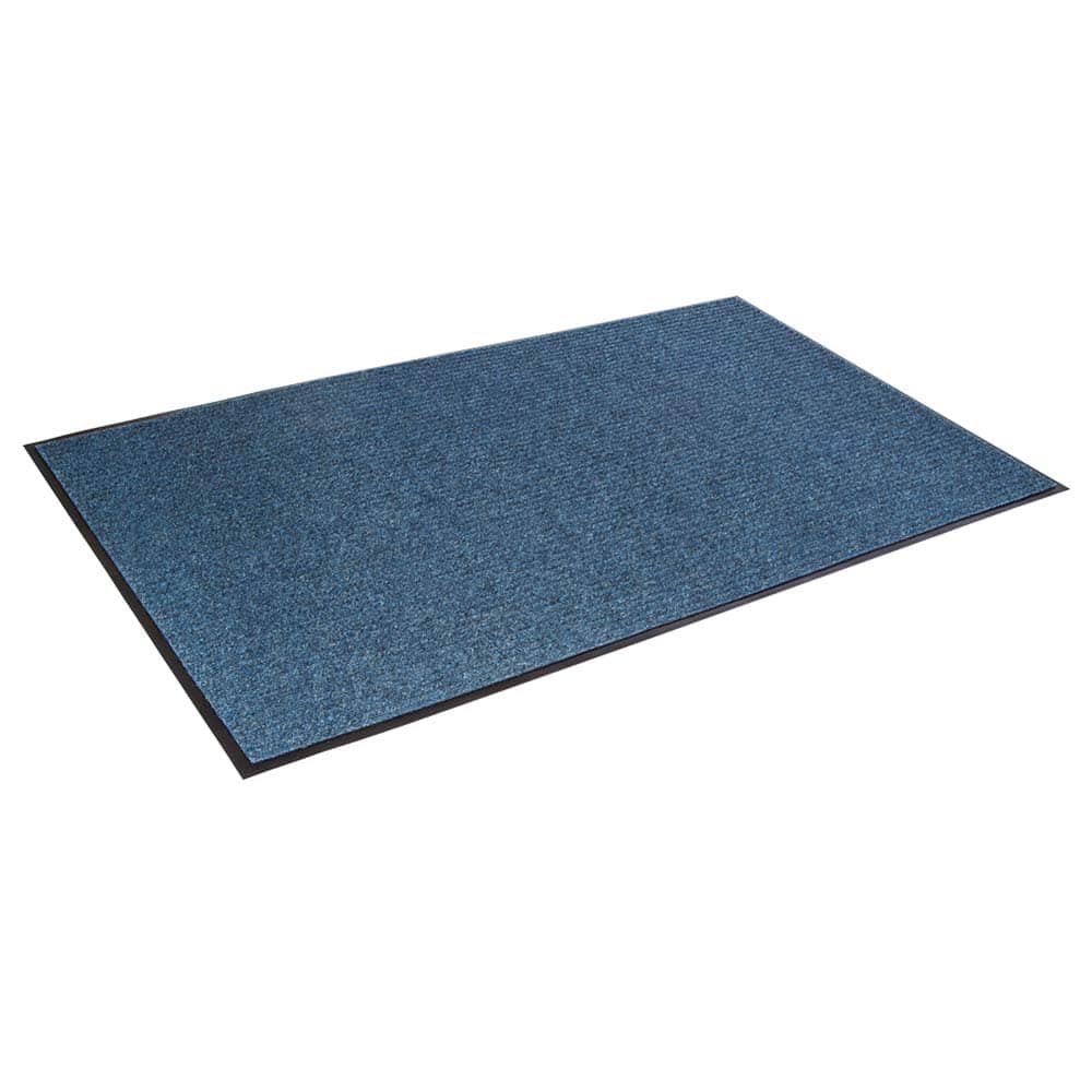 Crown Matting - Entrance Matting; Indoor or Outdoor: Indoor ; Traffic Type: Light ; Surface Material: Polypropylene ; Base Material: Vinyl ; Surface Pattern: Ribbed ; Color: Blue - Exact Industrial Supply