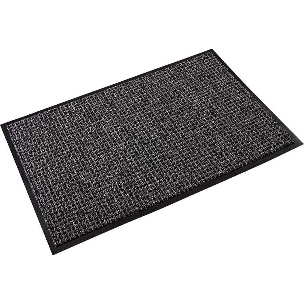 Crown Matting - Entrance Matting; Indoor or Outdoor: Indoor ; Traffic Type: Heavy, Medium & Light; Heavy Duty ; Surface Material: Polypropylene ; Base Material: Nitrile; Vinyl ; Surface Pattern: Cut Pile; Looped ; Color: Black/Gray - Exact Industrial Supply