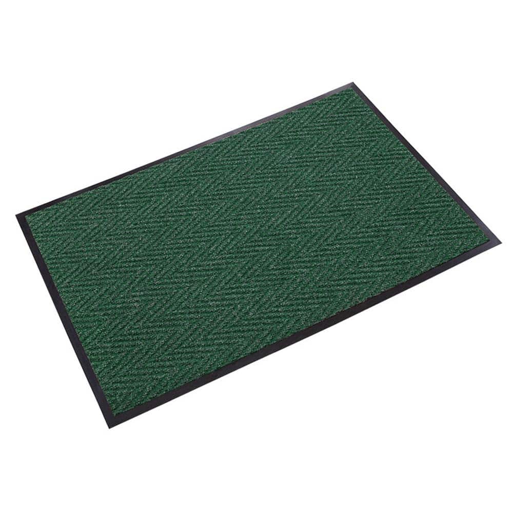 Crown Matting - Entrance Matting; Indoor or Outdoor: Indoor ; Traffic Type: Medium Duty ; Surface Material: Polypropylene ; Base Material: Vinyl ; Surface Pattern: V-Ribbed ; Color: Forest Green - Exact Industrial Supply