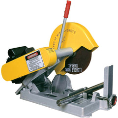 Everett - Chop & Cut-Off Saws; Cutting Style: Straight ; Blade Diameter (Inch): 10 ; Arbor Hole Size (Inch): 5/8 ; Phase: Single Phase ; Cutting Capacity in Solids at 90? (Inch): 1.5 ; Cutting Capacity in Pipe at 90? (Inch): 2 - Exact Industrial Supply