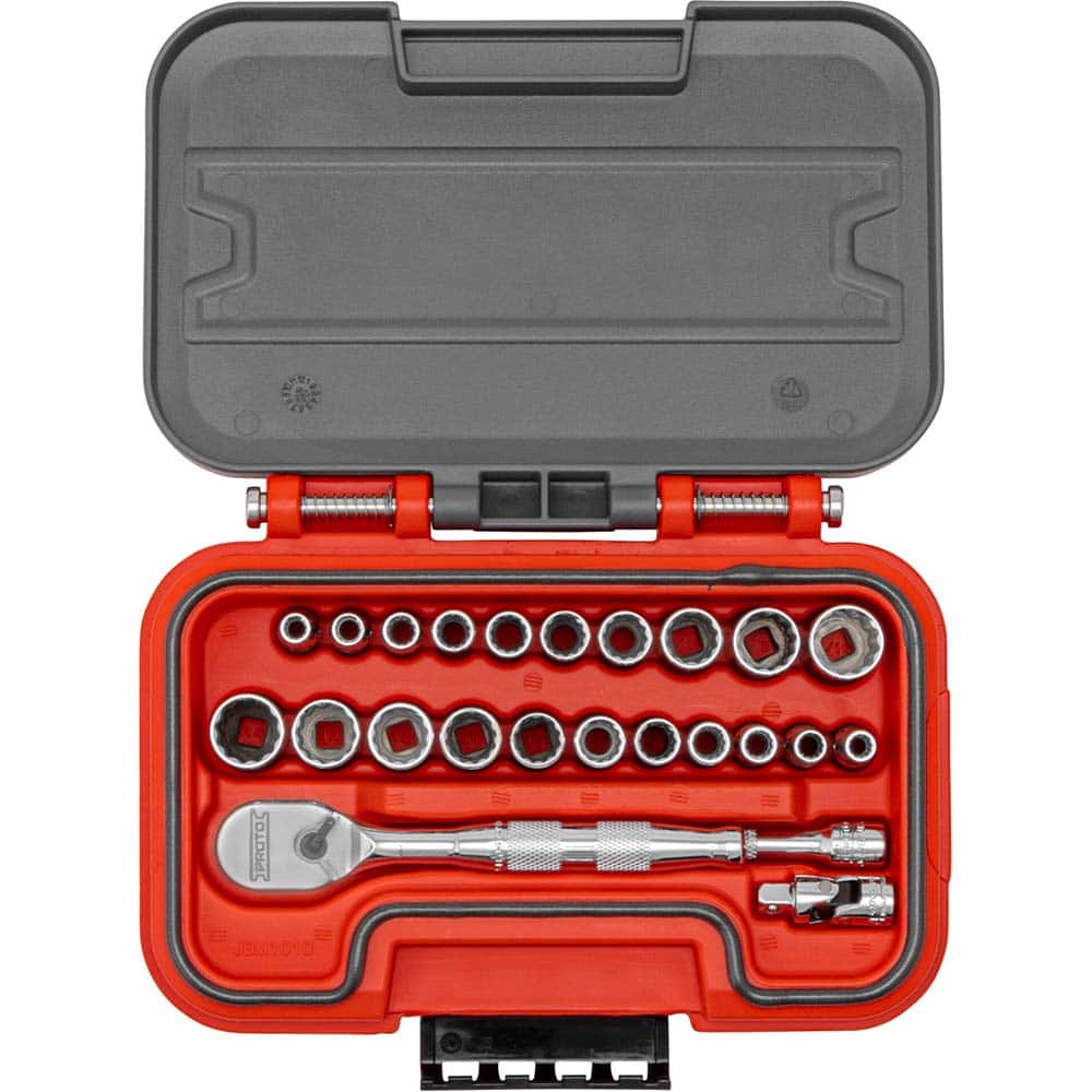 Proto - Socket Sets; Measurement Type: Metric; SAE ; Drive Size: 1/4 ; Minimum Size (Inch): 7/16 ; Maximum Size (mm): 14.00 ; Maximum Size (Inch): 9/16 ; Tool Type: Socket Set - Exact Industrial Supply