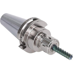 Collet Chuck: 0.039 to 0.394″ Capacity, ER Collet, Dual Contact Taper Shank 6″ Projection, Through Coolant