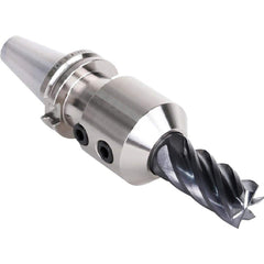 End Mill Holder: CAT40 Dual Contact Taper Shank, 3/8″ Hole 6″ Projection, 1″ Nose Dia