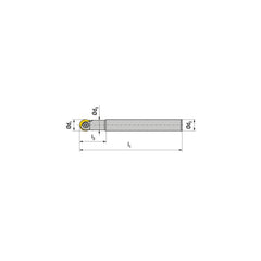 Indexable Ball Nose End Mills; Milling Diameter: 32.00 mm; Maximum Depth Of Cut: 80.00 mm; Shank Diameter: 32.00 mm; Shank Type: Cylindrical; Compatible Insert Style: ROGX; ROHX; Compatible Insert Size Code: RO.X 32..; Toolholder Style: Cylindrical Steel