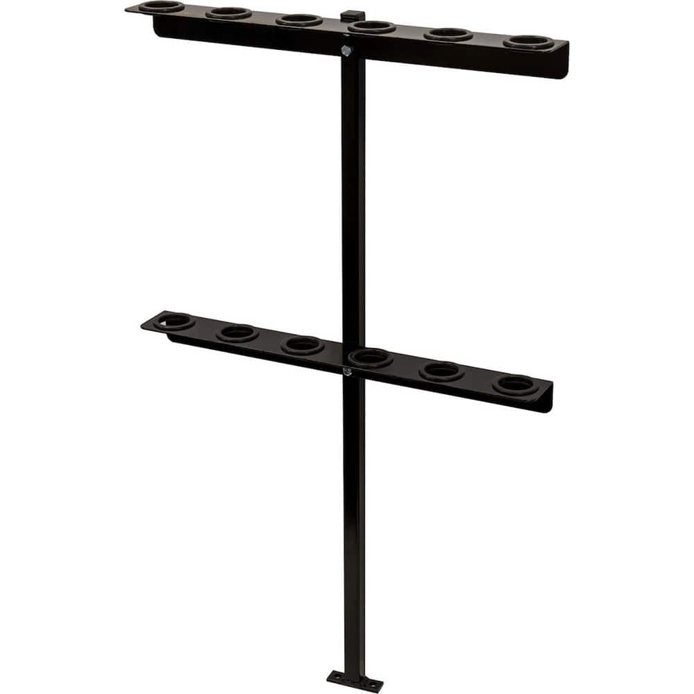 Vehicle Racks; Type: Vertical Hand Tool Rack; For Use With: Open Landscape Trailers; For Use With: Open Landscape Trailers