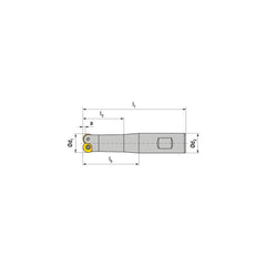 Indexable Ball Nose End Mills; Milling Diameter: 8.00 mm; Maximum Depth Of Cut: 1.30 mm; Maximum Ramping Angle: 0.0; Shank Diameter: 10.00 mm; Shank Type: Weldon Flat; Compatible Insert Style: RDHX; Compatible Insert Size Code: RDHX 0501..; Toolholder Sty