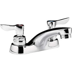 Lavatory Faucets; Inlet Location: Back; Spout Type: Standard; Inlet Pipe Size: 0.5 in; Inlet Gender: Male; Maximum Flow Rate: 0.5; Mounting Centers: 4; Material: Cast Brass; Finish/Coating: Polished Chrome; Spout Height: 4 in; Minimum Order Quantity: Cast
