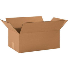 Made in USA - Pack of (25) 12" Wide x 20" Long x 7" High Corrugated Shipping Box - Exact Industrial Supply
