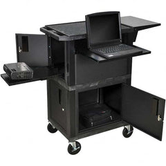 Luxor - Mobile Work Centers Type: Pull-Out Tray Shelf Storage Cabinet Load Capacity (Lb.): 300 - Exact Industrial Supply