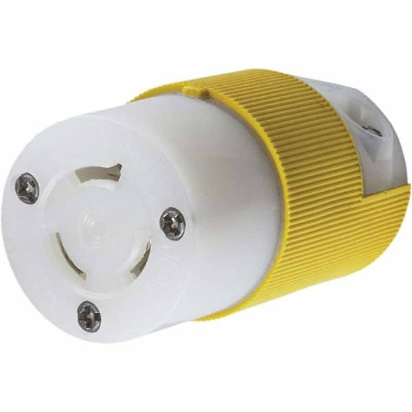 Hubbell Wiring Device-Kellems - 250V 15A NEMA L6-15R Marine Twist Lock Connector - Exact Industrial Supply