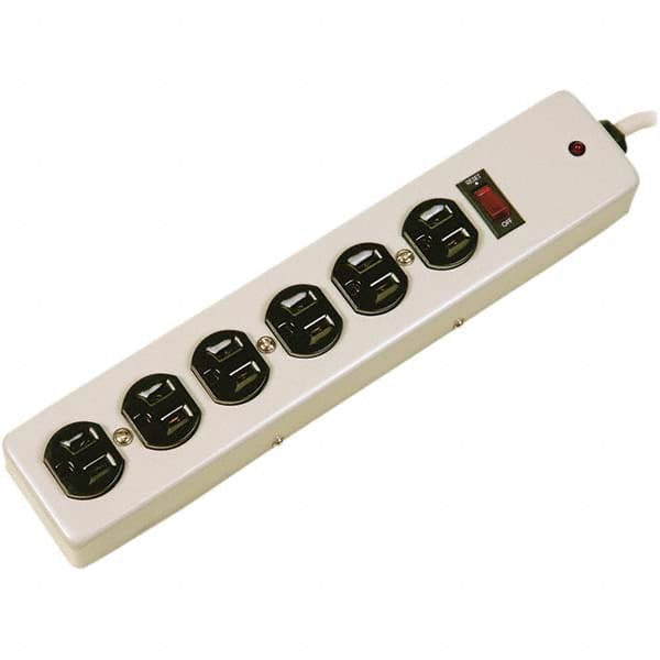 Hubbell Wiring Device-Kellems - Power Outlet Strips Amperage: 15 Voltage: 125 V - Exact Industrial Supply