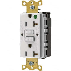 Hubbell Wiring Device-Kellems - GFCI Receptacles Grade: Hospital Color: White - Exact Industrial Supply