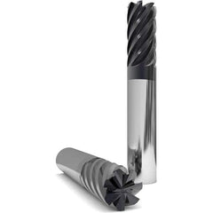 GWS - 1/2" Diam 4 Flute Solid Carbide 0.381mm Corner Radius End Mill - Exact Industrial Supply