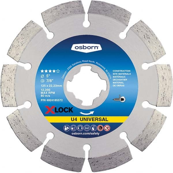 Osborn - 5 x 0.09, 7/8" Hole Diamond Cutoff Wheel - Exact Industrial Supply