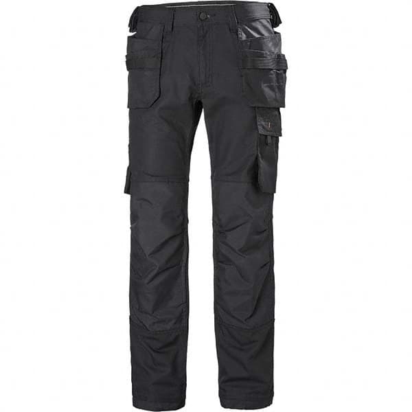 Helly Hansen - Black Cotton Polyester Elastane General Purpose Pants - Exact Industrial Supply