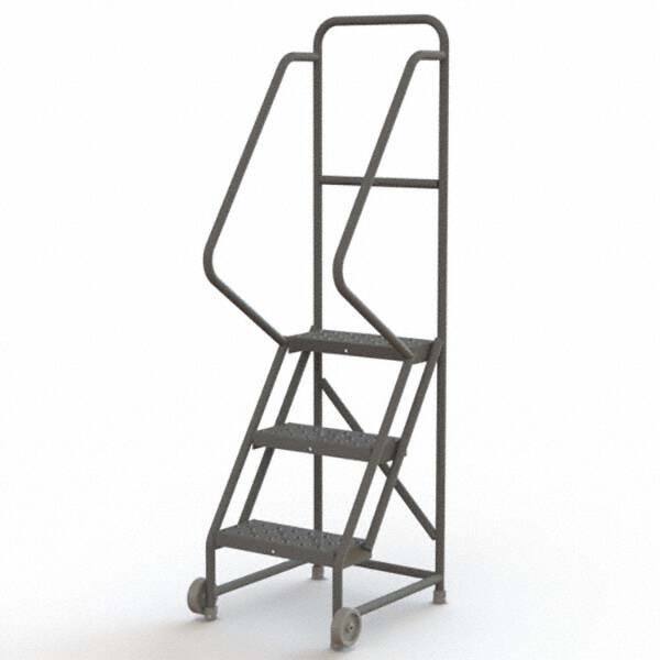 TRI-ARC - Rolling & Wall Mounted Ladders & Platforms Type: TiltNRoll Rolling Ladder Style: Tilt & Roll Safety Ladder - Exact Industrial Supply