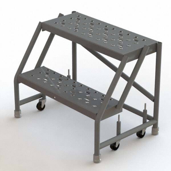 TRI-ARC - Rolling & Wall Mounted Ladders & Platforms Type: Rolling Warehouse Ladder Style: Rolling Platform Ladder - Exact Industrial Supply