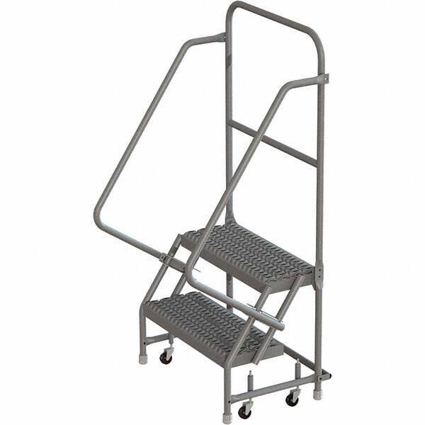 TRI-ARC - Rolling & Wall Mounted Ladders & Platforms Type: Rolling Warehouse Ladder Style: Rolling Platform Ladder - Exact Industrial Supply