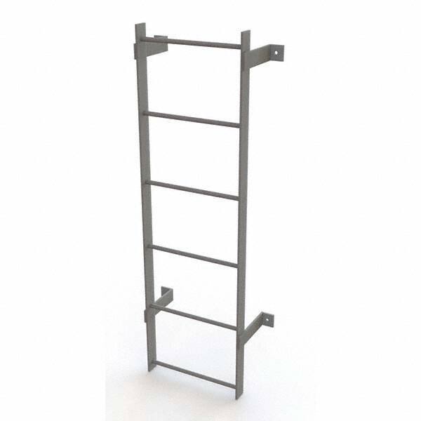 TRI-ARC - Rolling & Wall Mounted Ladders & Platforms Type: Fixed Ladder Style: Safety Cage - Exact Industrial Supply