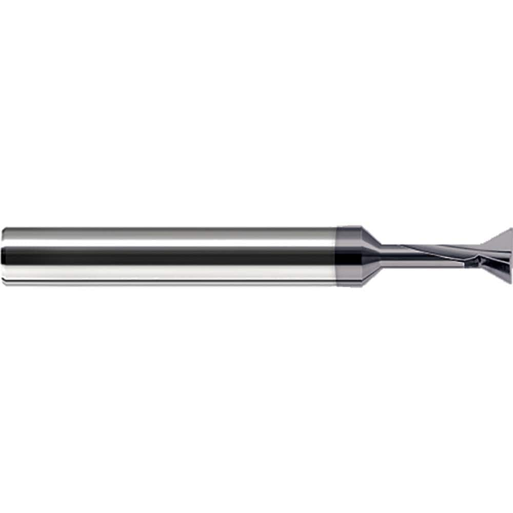 Harvey Tool - 90° 1/2" Cut Diam, 0.141" Cut Width, Solid Carbide Dovetail Cutter - Exact Industrial Supply