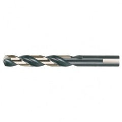 3/32 RHS / RHC HSS 135 Degree Split Point Heavy Duty Jobber Length Drill - Black & Gold - Exact Industrial Supply