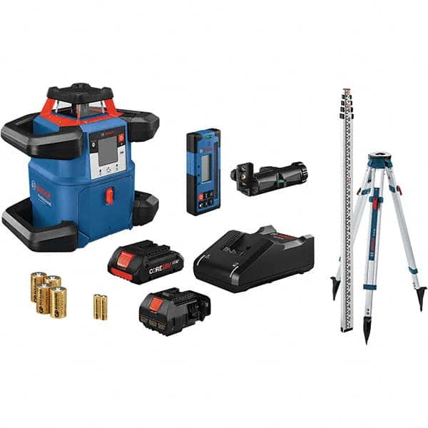 Bosch - Rotary Lasers Level Type: Rotary Laser Maximum Measuring Range (Feet): 4000 - Exact Industrial Supply