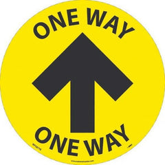 NMC - "One Way" Adhesive-Backed Floor Sign - Exact Industrial Supply