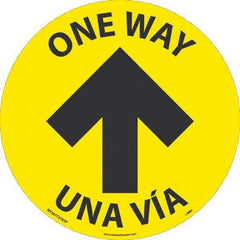 NMC - "One Way" Adhesive-Backed Floor Sign - Exact Industrial Supply
