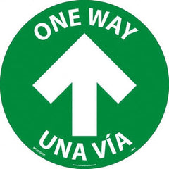 NMC - "One Way" Adhesive-Backed Floor Sign - Exact Industrial Supply