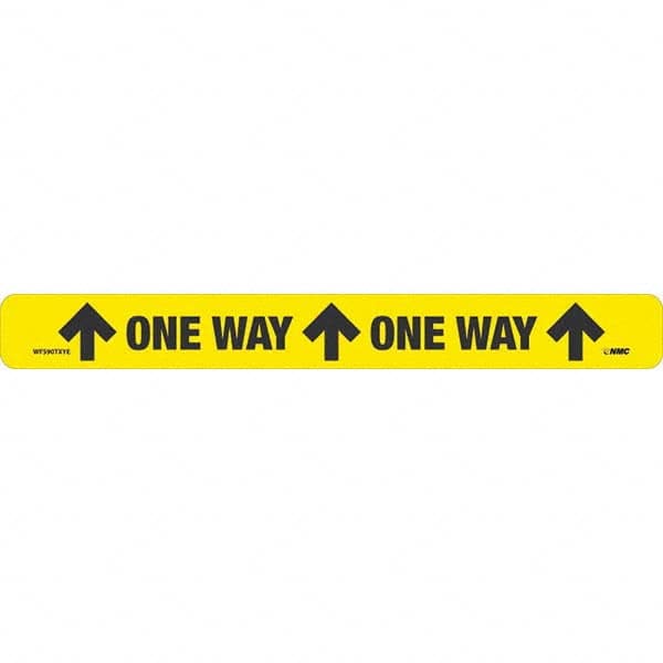 NMC - "One Way" Adhesive-Backed Floor Sign - Exact Industrial Supply