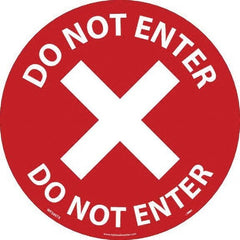 NMC - "Do Not Enter" Adhesive-Backed Floor Sign - Exact Industrial Supply