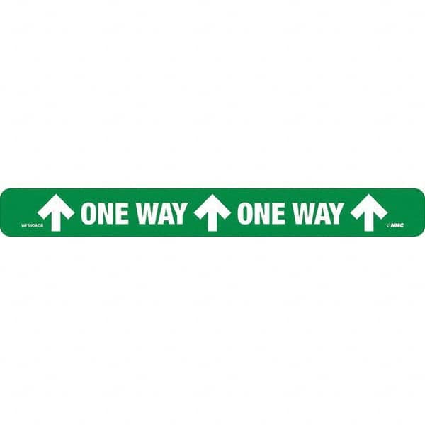 NMC - "One Way" Adhesive-Backed Floor Sign - Exact Industrial Supply