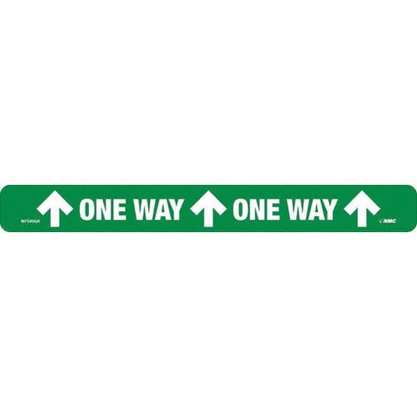 NMC - "One Way" Adhesive-Backed Floor Sign - Exact Industrial Supply