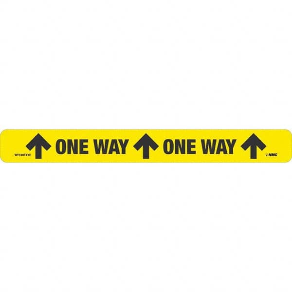 NMC - "One Way" Adhesive-Backed Floor Sign - Exact Industrial Supply