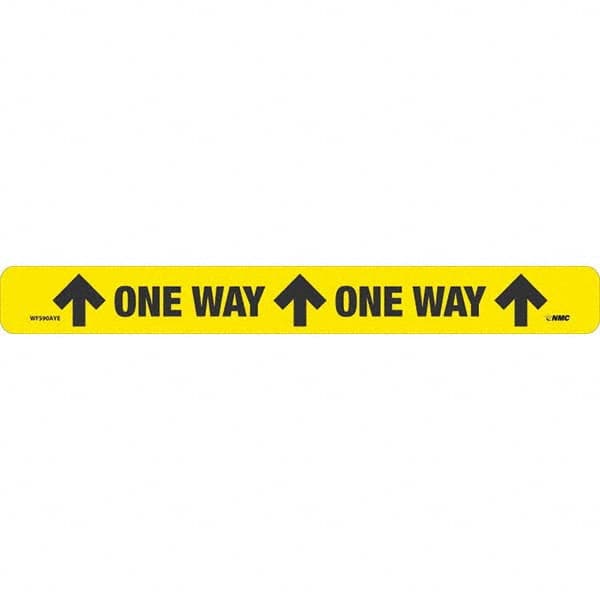 NMC - "One Way" Adhesive-Backed Floor Sign - Exact Industrial Supply