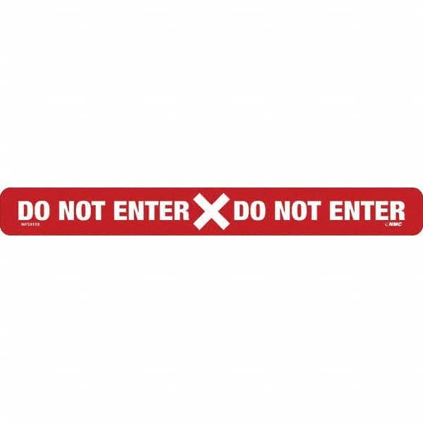 NMC - "Do Not Enter" Adhesive-Backed Floor Sign - Exact Industrial Supply