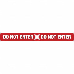 NMC - "Do Not Enter" Adhesive-Backed Floor Sign - Exact Industrial Supply