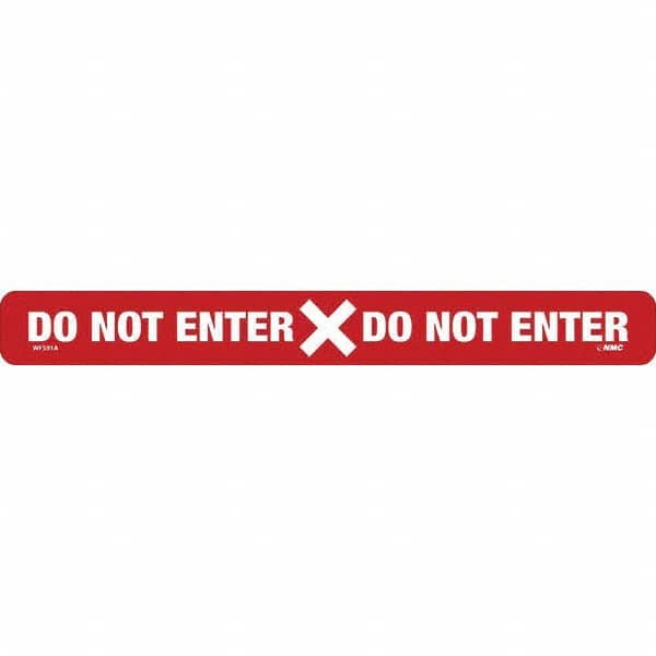 NMC - "Do Not Enter" Adhesive-Backed Floor Sign - Exact Industrial Supply