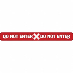 NMC - "Do Not Enter" Adhesive-Backed Floor Sign - Exact Industrial Supply