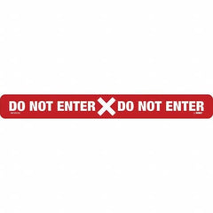 NMC - "Do Not Enter" Adhesive-Backed Floor Sign - Exact Industrial Supply