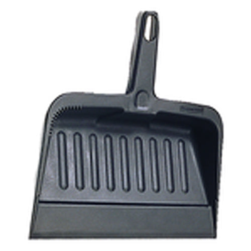 Heavy-Duty Dust Pan - Plastic construction. 8 1/4″ W × 12 1/4″ L × 2 5/8″ D - Exact Industrial Supply