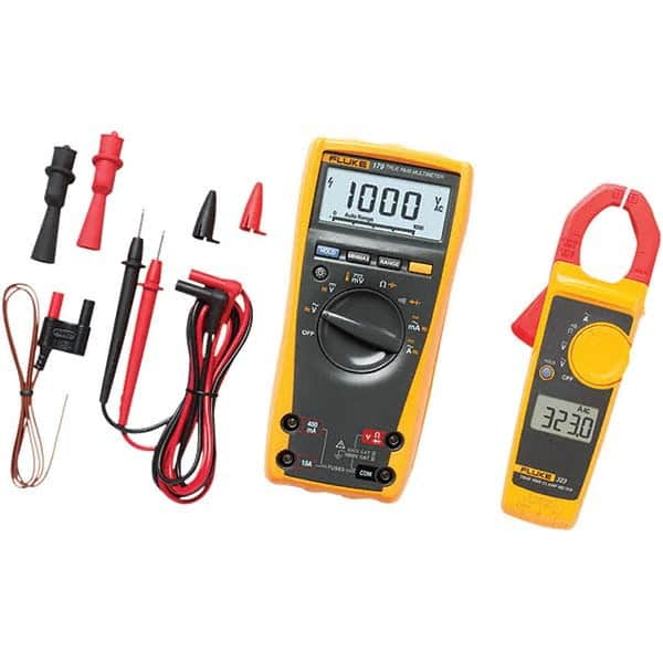 Fluke - Multimeters Multimeter Type: Digital; Digital Clamp Measures: Capacitance; Current; Frequency; Resistance; Temperature; Voltage - Exact Industrial Supply