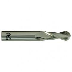 1/2" Dia. - 3" OAL - Carbide - Ball End HP End Mill-2 FL - Exact Industrial Supply