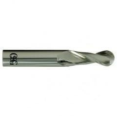 1/4" Dia. - 2-1/2" OAL - Carbide - Ball End HP End Mill-2 FL - Exact Industrial Supply