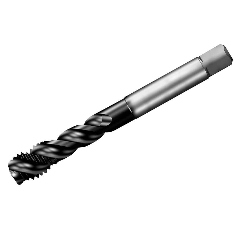 Sandvik Coromant - Spiral Flute Taps; Thread Size (mm): M12x1.50 ; Chamfer: Semi-Bottoming ; Class of Fit: 6HX ; Number of Flutes: 3 ; Material: HSS-E-PM ; Finish/Coating: TiAlN - Exact Industrial Supply