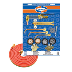 Made in USA - Oxygen/Acetylene Torch Kits; Type: Oxyacetylene; Hydrogen; MAP//Pro; Propane; Natural Gas ; Maximum Cutting: 2 (Inch); Welding Capacity: 1/4 (Inch); Maximum Heating Capacity: 5600?F ; Contents: Welding Handle 71; Cutting Attachment CA100; O - Exact Industrial Supply