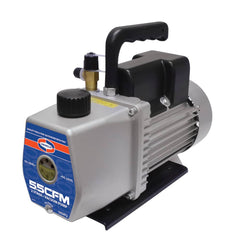 Value Collection - Rotary Vane-Type Vacuum Pumps; Horsepower: 1/2 ; Voltage: 100-110/200-240; 100-115/208-230 ; Cubic Feet per Minute: 5.50 ; Length (Decimal Inch): 12.5000 ; Width (Decimal Inch): 4.0000 ; Height (Inch): 9.5 - Exact Industrial Supply