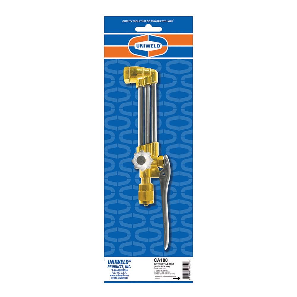 Made in USA - Oxygen/Acetylene Torches & Handles; Type: Tip Mix Cutting Attachment ; Maximum Cutting: 2 ; Length (Inch): 8-1/2 ; Minimum Cutting: 1/16 (Inch); PSC Code: 3433 - Exact Industrial Supply